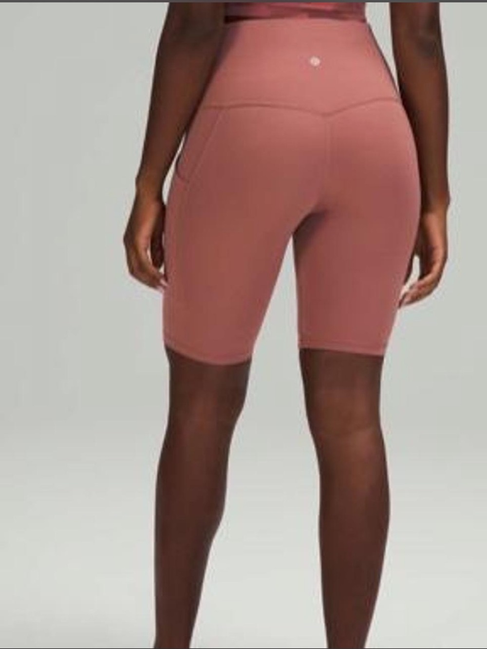 Lululemon Athletica Align High-Waisted Dusty Rose Biker Shorts Women’s Size 4